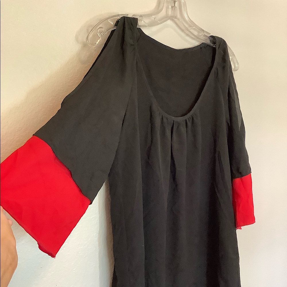 Open Shoulder LBD Mini Dress